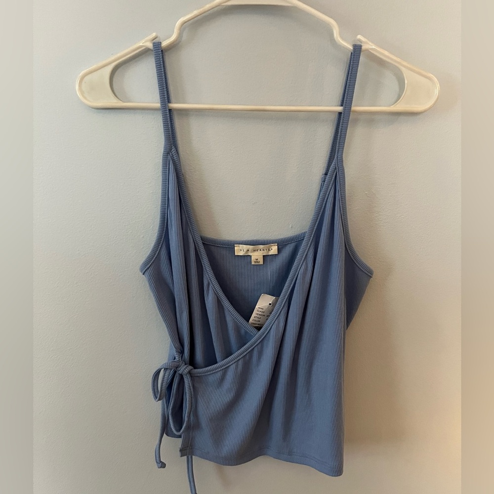 NWT La Heart Blue Crop Top